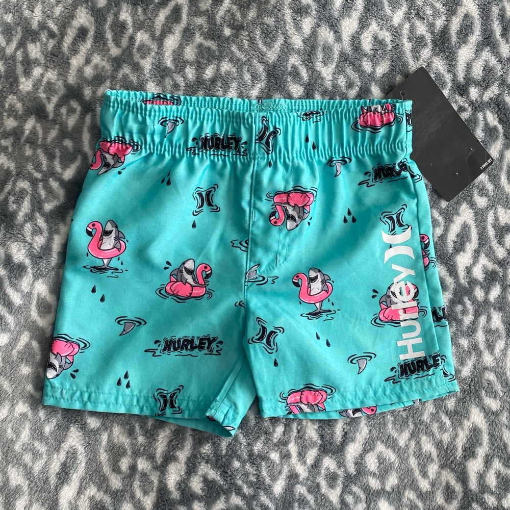 Hurley floaty shark trunks